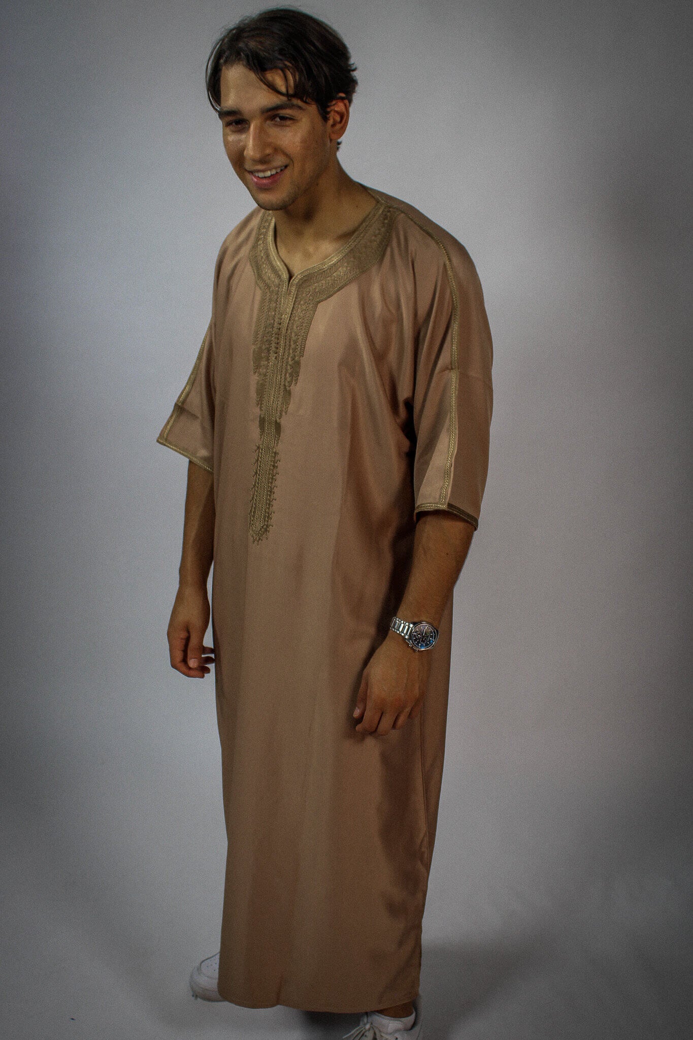 Mannen gandoura beige